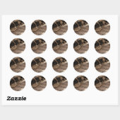 Clarinet musical instrument met notatie ronde sticker (Vel)