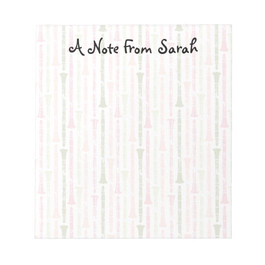 Clarinet Notitieblok (Voorkant)