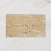 Clarinet on Marble Visitekaartje (Achterkant)