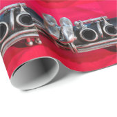 Clarinet on Red Cadeaupapier (Rol Hoek)