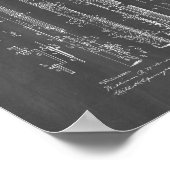 Clarinet Patent - Chalkboard Poster (Hoek)