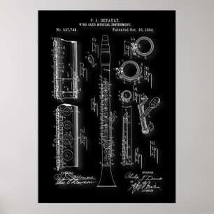 Clarinet Patent Poster