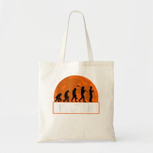 Clarinet Player, Funny Human Evolution Gift3 Tote Bag (Voorkant)