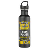 Clarinet Player Idea Funny Worlds Greatest - Clari Waterfles (Voorkant)