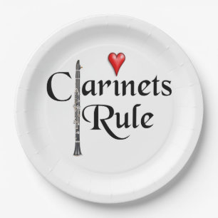 Clarinet player musician Bord ANY COLOR