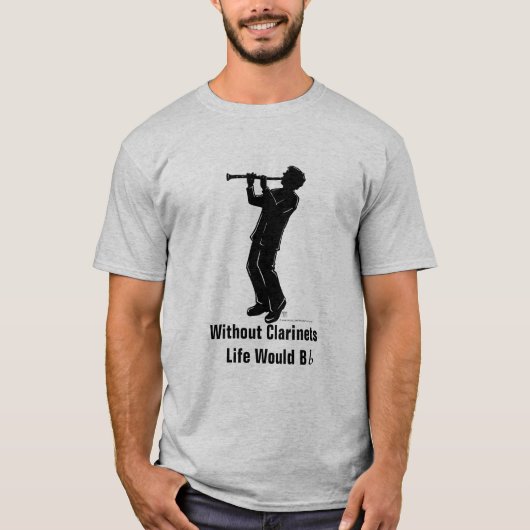 Clarinet Player T-Shirt (Voorkant)