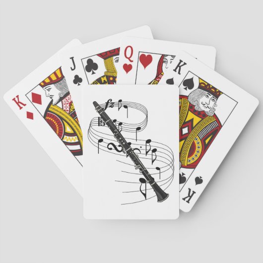 Clarinet Pokerkaarten (Achterkant)