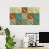 Clarinet Pop Art Poster (Thuiskantoor)