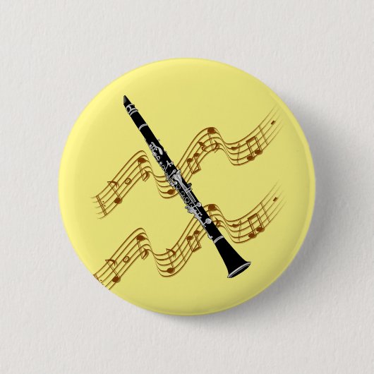 Clarinet, populair design, ronde button 5,7 cm (Voorkant)