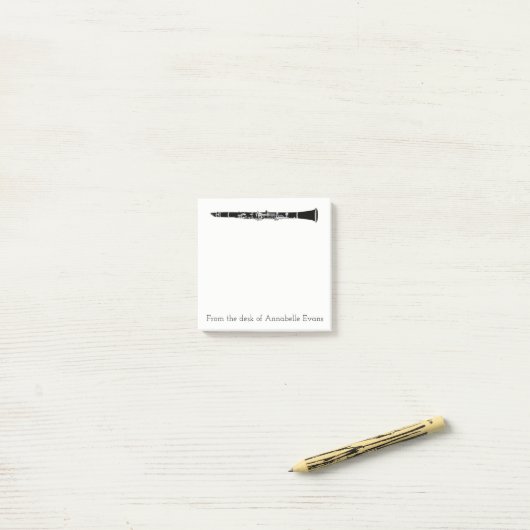 Clarinet Post-it® Notes (Op bureau)