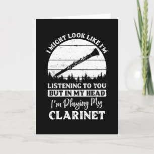 Clarinet Quote grappig Kaart