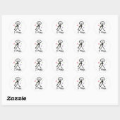 Clarinet Ronde Sticker (Vel)