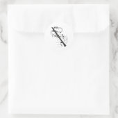 Clarinet Ronde Sticker (Tas)