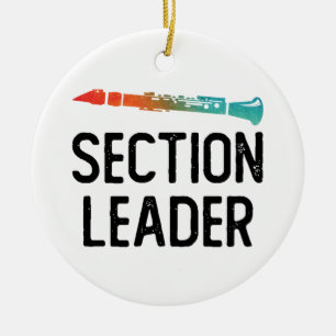 Clarinet Section Leader Marching Band Keramisch Ornament