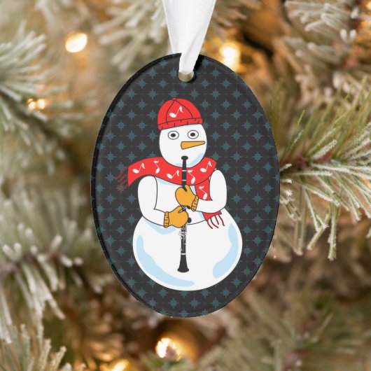 Clarinet Snowman Ornament (Boom)