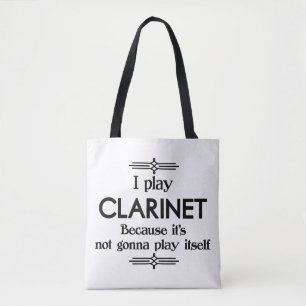 Clarinet - Speel zelf Funny Deco Music Draagtas