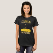Clarinet Student On The Moon T-shirt (Voorkant volledig)