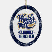 Clarinet Teacher Gift Ornament (Rechts)
