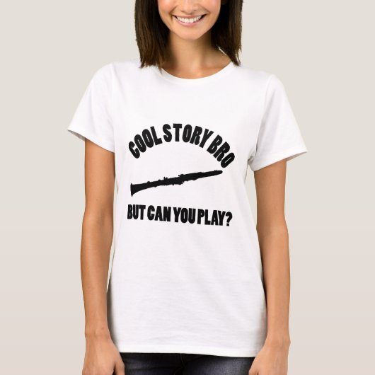 Clarinet Vector Design T-shirt (Voorkant)