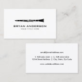 Clarinet Visitekaartje (Voorkant / Achterkant)