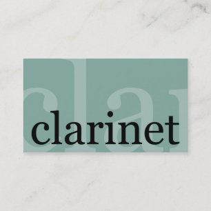 Clarinet Visitekaartje