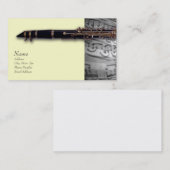 Clarinet Visitekaartje voor ClarinetCentral.com (Voorkant / Achterkant)