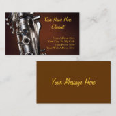 Clarinet Visitekaartjes (Voorkant / Achterkant)