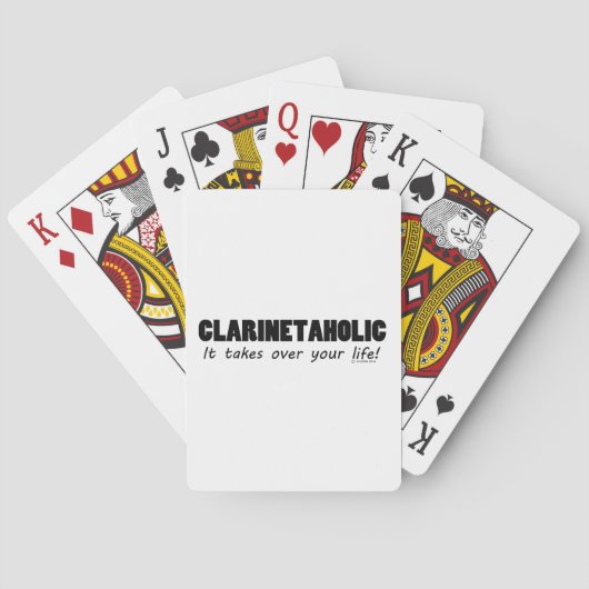 Clarinetaholic Life Speelkaarten (Achterkant)
