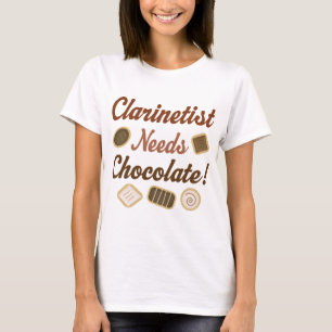 Clarinetist Chocolate T-shirt