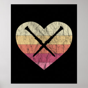 Clarinetist houdt van spelen Clarinet Poster