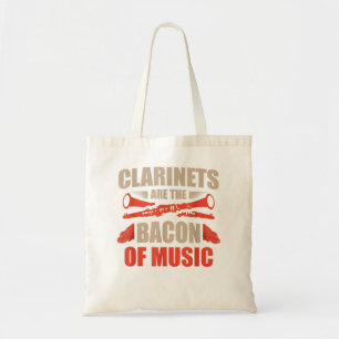 Clarinets is de bacon van muziekinstrumenten tote bag