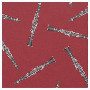 Clarinets Music Musician Room Decor Red Stof