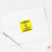 Clarinets Verboden Square Sticker (Envelop)