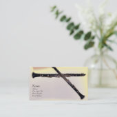 Clarinette et carte de visite (Debout devant)