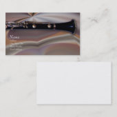 Clarinette et carte de visite (Devant / Derrière)