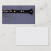 Clarinette et carte de visite (Devant / Derrière)