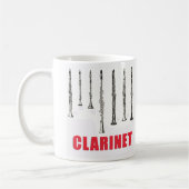 Clarinettes dans la ligne tasse (Gauche)