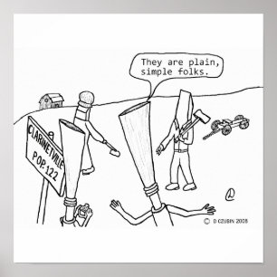 Clarinetville White Poster