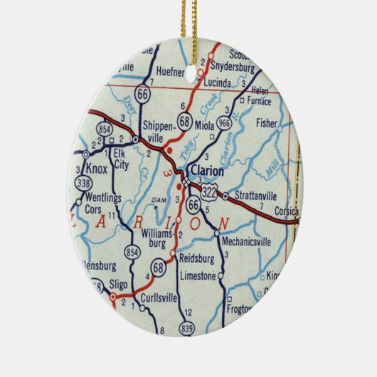 Clarion PA Keramisch Ornament (Rechts)