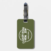 Clarion River Pennsylvania Kayaking Bagagelabel (Achterkant verticaal)