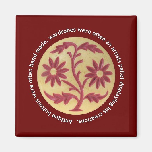 Clarita's Antiek Buttonnen Magneet (Voorkant)