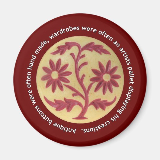 Clarita's Antiek Buttonnen Magneet (Voorkant)