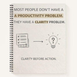 Clarity before Actions Notbook  Notitieboek