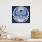 Clarity Mandala - Fractal Artwork Print (Keuken)