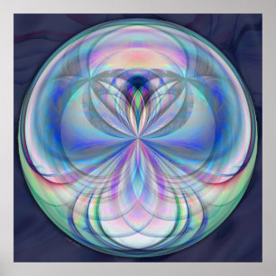 Clarity Mandala - Fractal Artwork Print