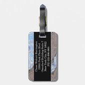 Clarity Modern Monogram Bagagelabel (Achterkant verticaal)