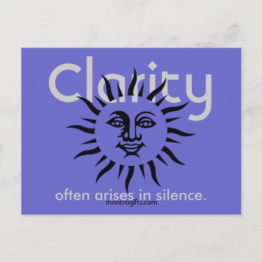 Clarity Post Card Briefkaart (Voorkant)