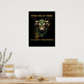 CLARITY UNDER PRESSURE | Bull Poster (Keuken)