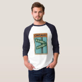 Clark & Addison Basic T-shirt met 3/4 Sleeves (Voorkant volledig)