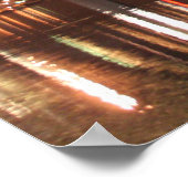 Clark Bridge 's nachts Poster (Hoek)